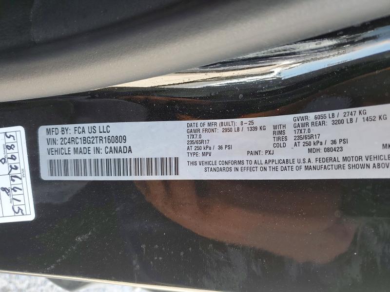 Продажа на аукционе авто 2026 Chrysler Pacifica, vin: 2C4RC1BG2TR160809, номер лота: 79413225
