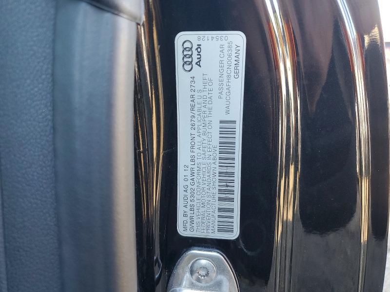 Продажа на аукционе авто 2012 Audi S5, vin: WAUCGAFH8CN006385, номер лота: 45503946