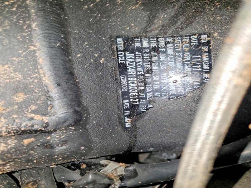 Aukcja sprzedaży 2012 Kawasaki Zx600, vin: JKAZX4R19CA036137, numer aukcji: 46434716