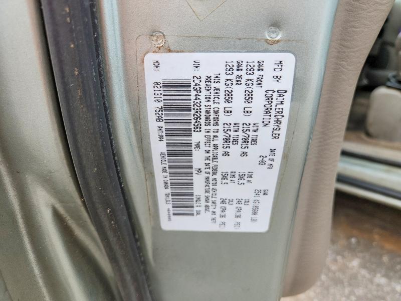 Aukcja sprzedaży 2003 Chrysler Town & Country, vin: 2C4GP44323R264563, numer aukcji: 47930726