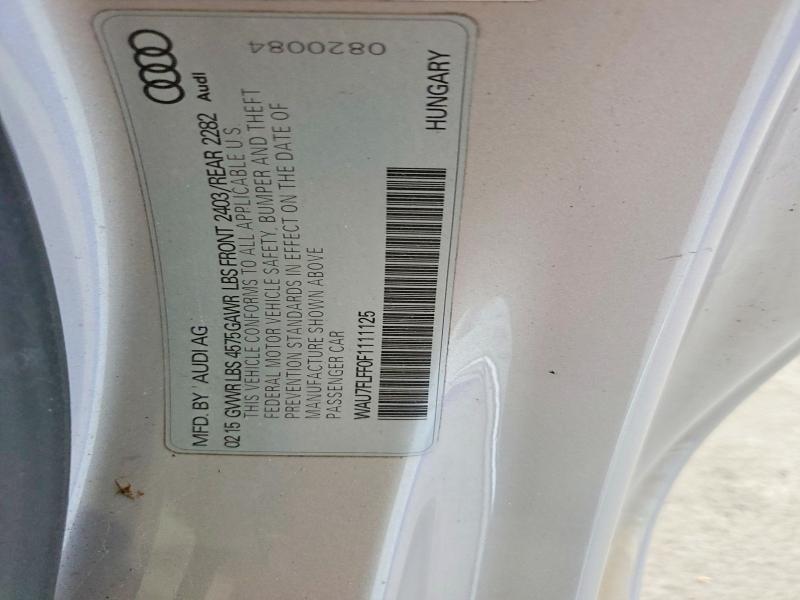 46099136 :رقم المزاد ، WAU7FLFF0F1111125 vin ، 2015 Audi A3 مزاد بيع