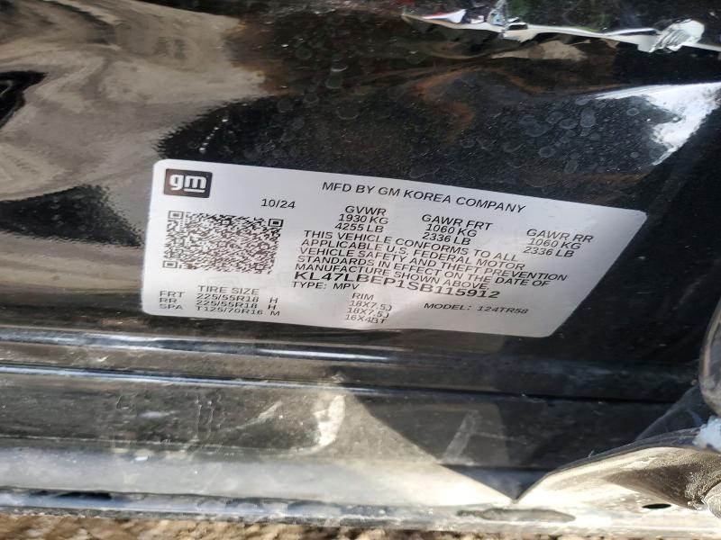2025 Buick Envista მანქანა იყიდება აუქციონზე, vin: KL47LBEP1SB115912, აუქციონის ნომერი: 47694296