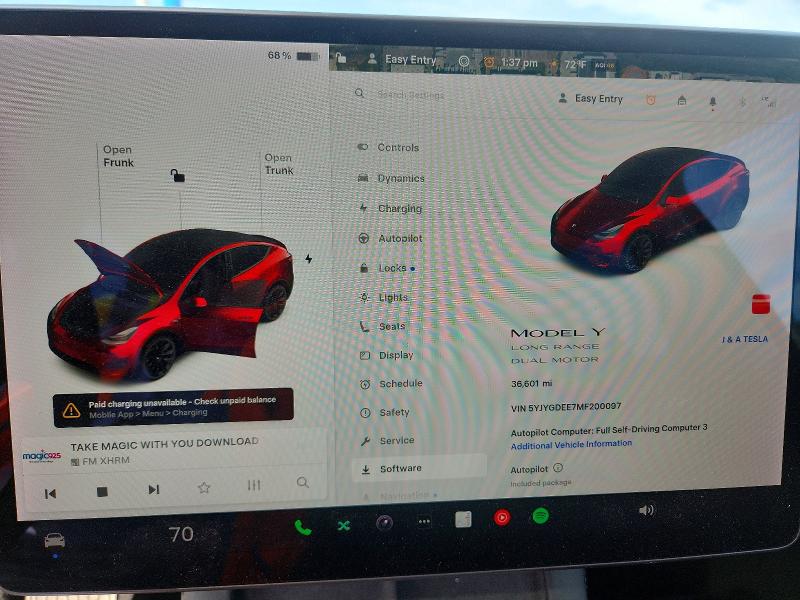 79523025 :رقم المزاد ، 5YJYGDEE7MF200097 vin ، 2021 Tesla Model Y مزاد بيع