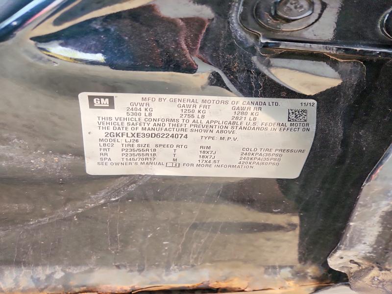 2013 Gmc Terrain მანქანა იყიდება აუქციონზე, vin: 2GKFLXE39D6224074, აუქციონის ნომერი: 47831136