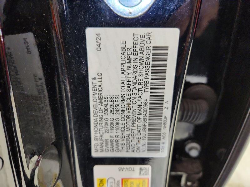Aukcja sprzedaży 2024 Acura Tlx, vin: 19UUB6F58RA000984, numer aukcji: 47188066