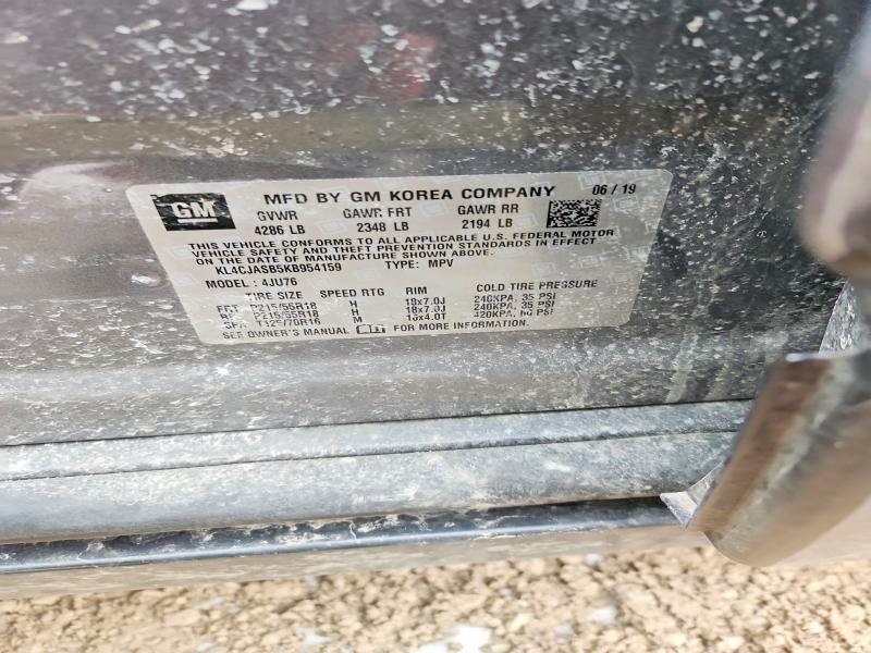 Продаж на аукціоні авто 2019 Buick Encore, vin: KL4CJASB5KB954159, номер лоту: 46490776