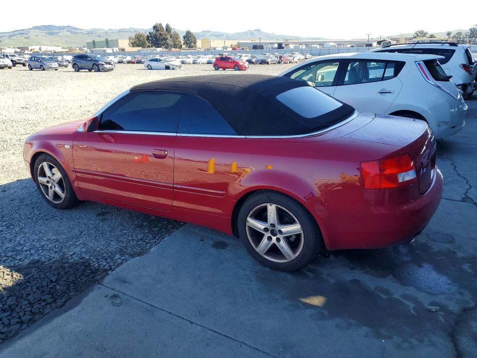 2003 Audi A4 მანქანა იყიდება აუქციონზე, vin: WAUAC48H83K015963, აუქციონის ნომერი: 41965196