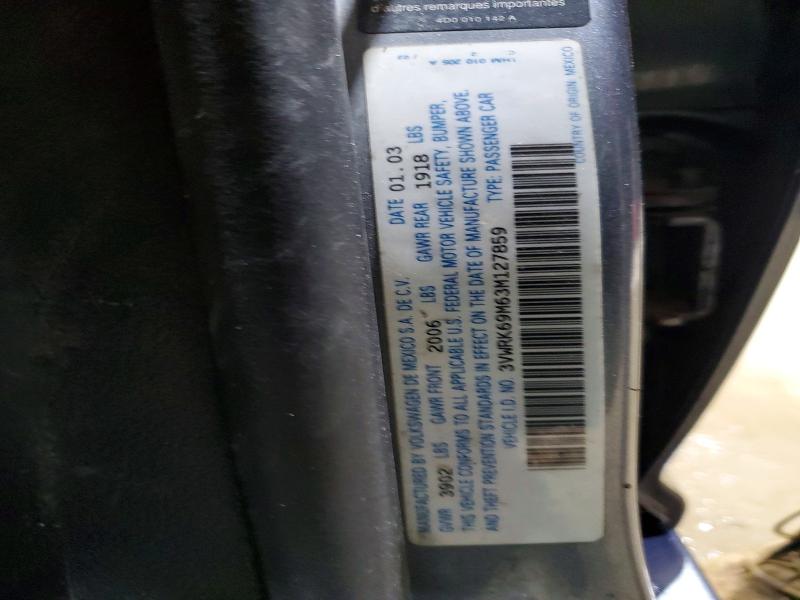 Aukcja sprzedaży 2003 Volkswagen Jetta, vin: 3VWRK69M63M127859, numer aukcji: 45748696