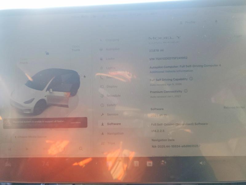 Aukcja sprzedaży 2025 Tesla Model Y, vin: 7SAYGDED7SF241952, numer aukcji: 46519506
