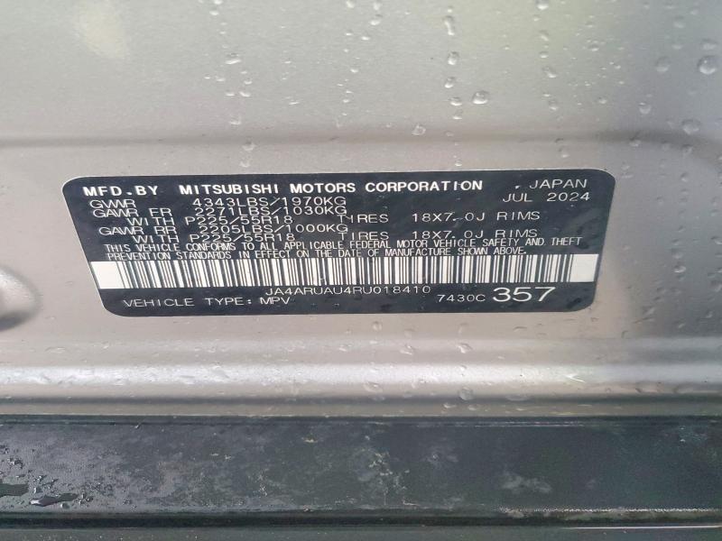 Продаж на аукціоні авто 2024 Mitsubishi Outlander Sport, vin: JA4ARUAU4RU018410, номер лоту: 46109586