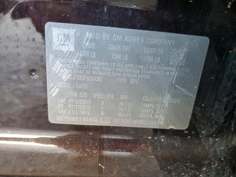 46918706 :رقم المزاد ، KL4CJFSB5FB264382 vin ، 2015 Buick Encore مزاد بيع