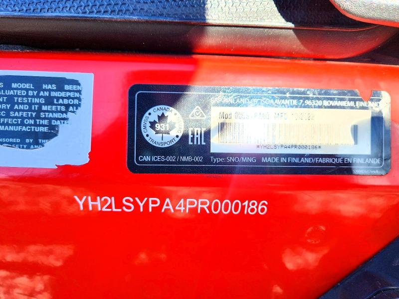45833076 :رقم المزاد ، YH2LSYPA4PR000186 vin ، 2023 Other Boat Snowmobile مزاد بيع