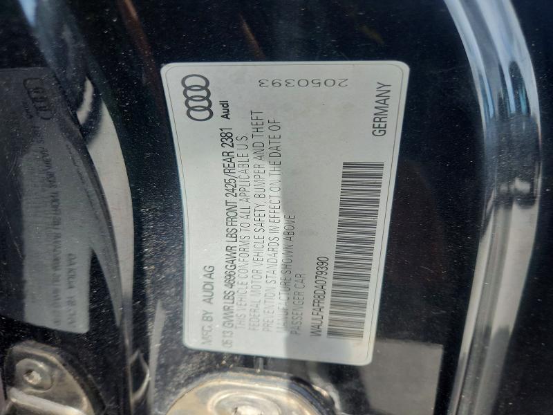 2013 Audi A5 მანქანა იყიდება აუქციონზე, vin: WAULFAFR8DA079390, აუქციონის ნომერი: 45761446