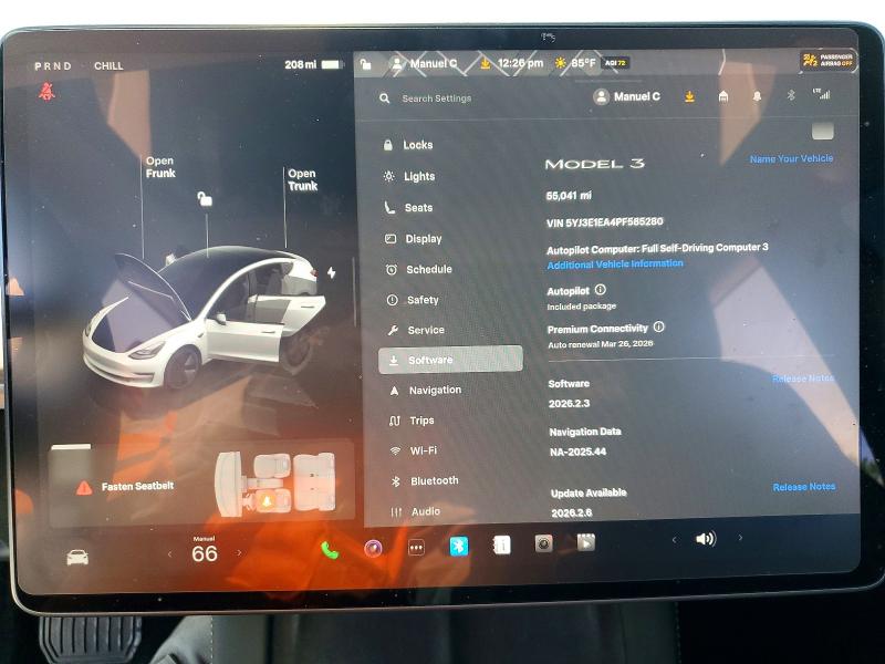 Продаж на аукціоні авто 2023 Tesla Model 3, vin: 5YJ3E1EA4PF585280, номер лоту: 46194586