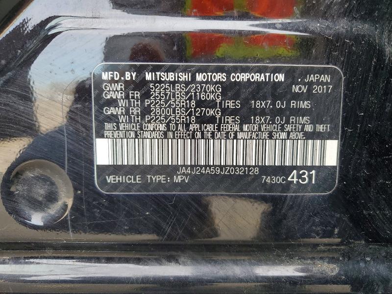 Продаж на аукціоні авто 2018 Mitsubishi Outlander, vin: JA4J24A59JZ032128, номер лоту: 47036206