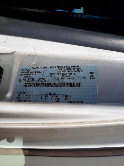 Продажа на аукционе авто 2005 Ford E450, vin: 1FDXE45S95HA14422, номер лота: 74377335