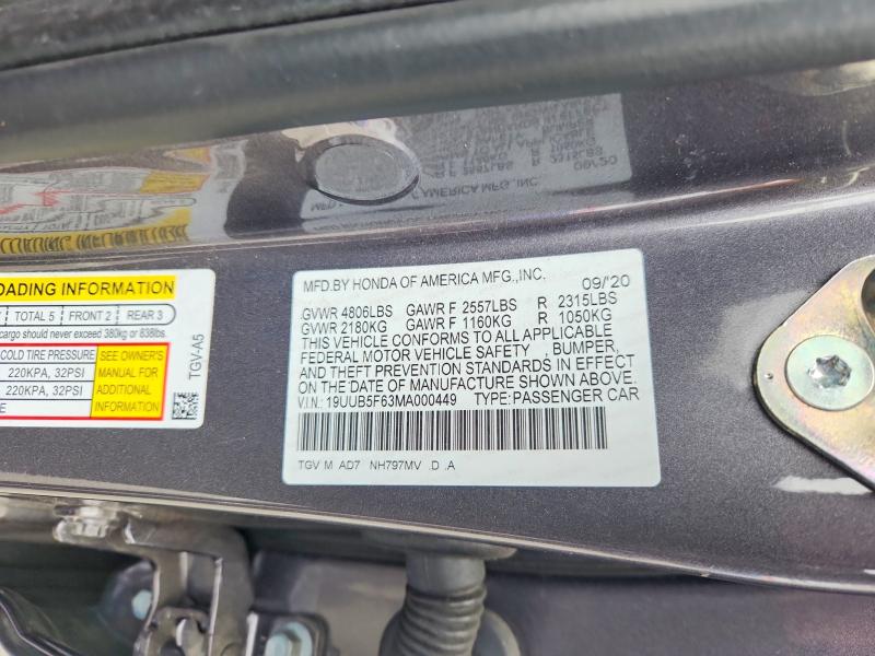 Продаж на аукціоні авто 2021 Acura Tlx, vin: 19UUB5F63MA000449, номер лоту: 48085356