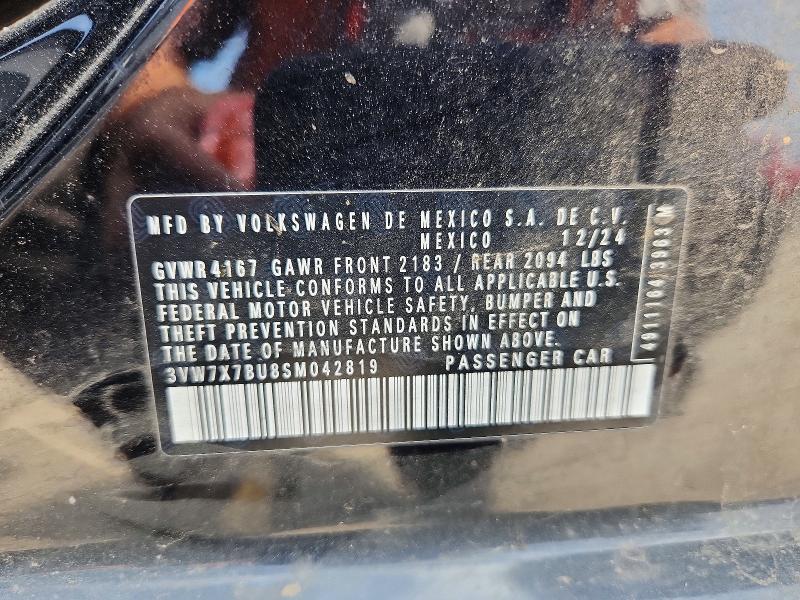 Продажа на аукционе авто 2025 Volkswagen Jetta, vin: 3VW7X7BU8SM042819, номер лота: 46803206