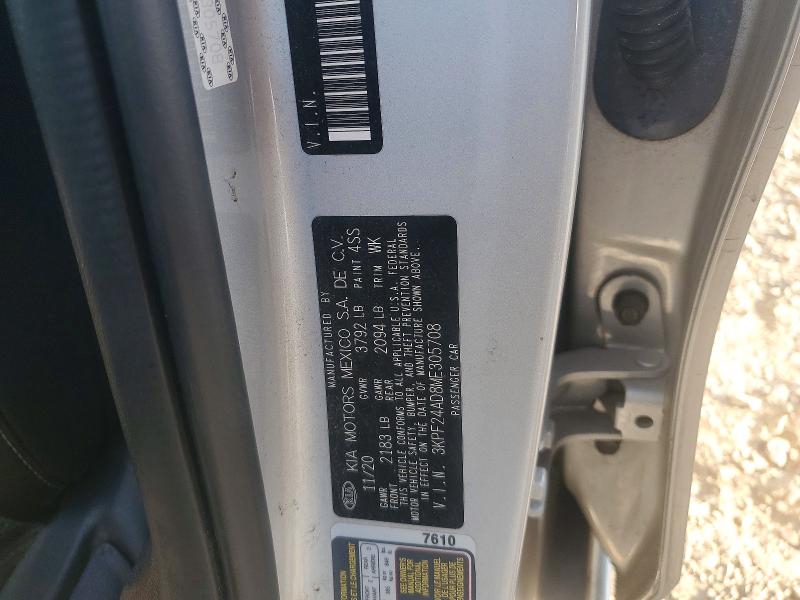 Продаж на аукціоні авто 2021 Kia Forte, vin: 3KPF24AD8ME305708, номер лоту: 47233106
