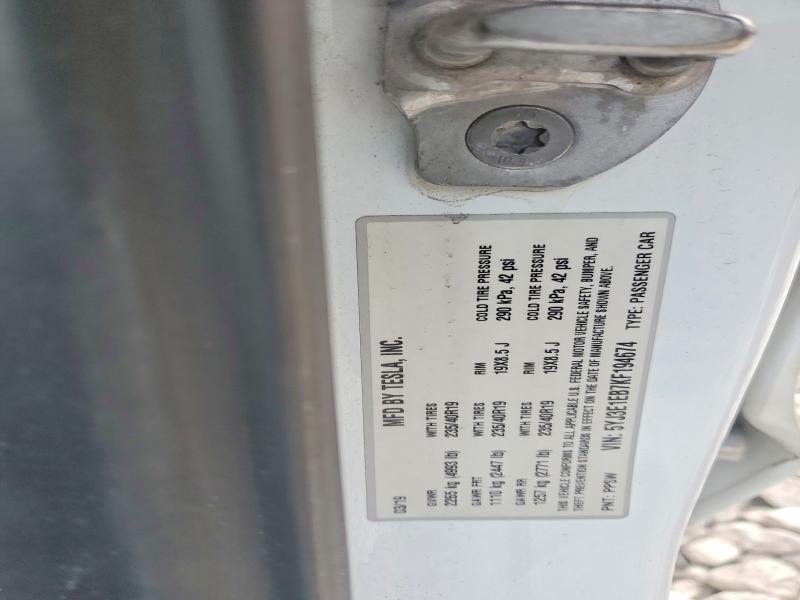 Продаж на аукціоні авто 2019 Tesla Model 3, vin: 5YJ3E1EB7KF194674, номер лоту: 79717395