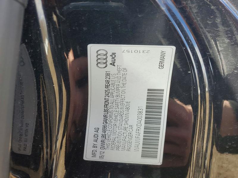 47905706 :رقم المزاد ، WAUWFAFRXDA003831 vin ، 2013 Audi A5 مزاد بيع