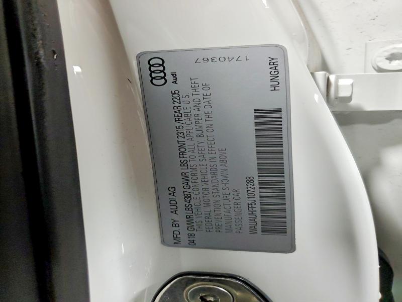 Продаж на аукціоні авто 2018 Audi A3, vin: WAUAUHFF5J1072288, номер лоту: 45855186