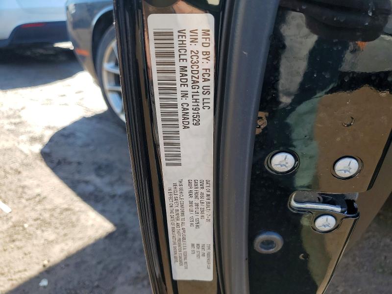 Продаж на аукціоні авто 2020 Dodge Challenger, vin: 2C3CDZAG1LH191529, номер лоту: 46677796