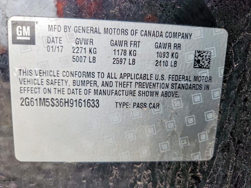 41714596 :رقم المزاد ، 2G61M5S36H9161633 vin ، 2017 Cadillac Xts مزاد بيع