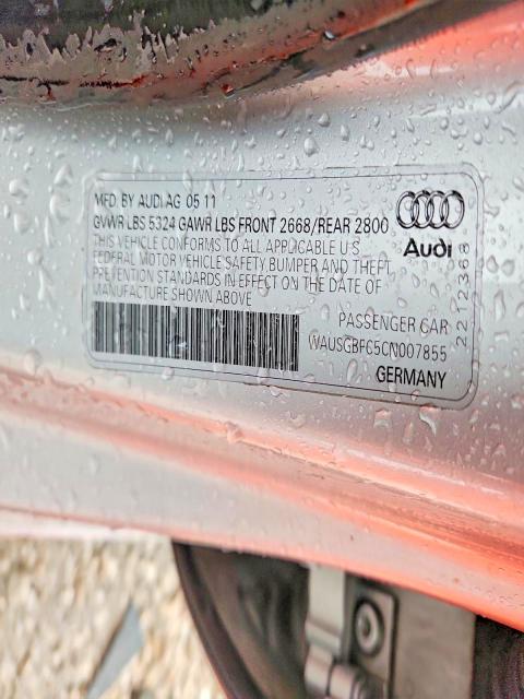 Aukcja sprzedaży 2012 Audi A7, vin: WAUSGBFC5CN007855, numer aukcji: 79819225