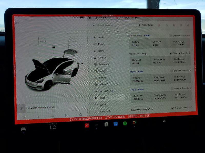 Aukcja sprzedaży 2019 Tesla Model 3, vin: 5YJ3E1EB6KF408330, numer aukcji: 41618526