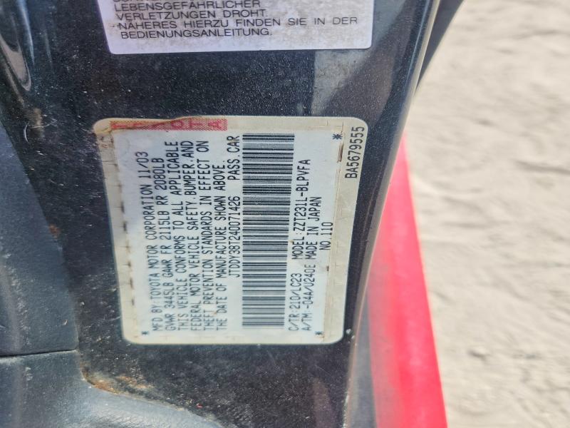 Продажа на аукционе авто 2004 Toyota Celica, vin: JTDDY38T240071426, номер лота: 45725426