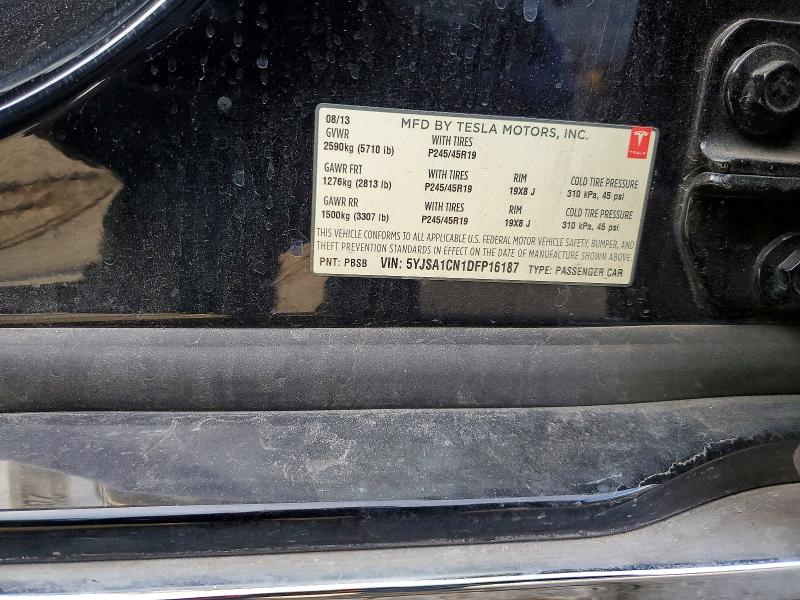 Aukcja sprzedaży 2013 Tesla Model S, vin: 5YJSA1CN1DFP16187, numer aukcji: 46701226