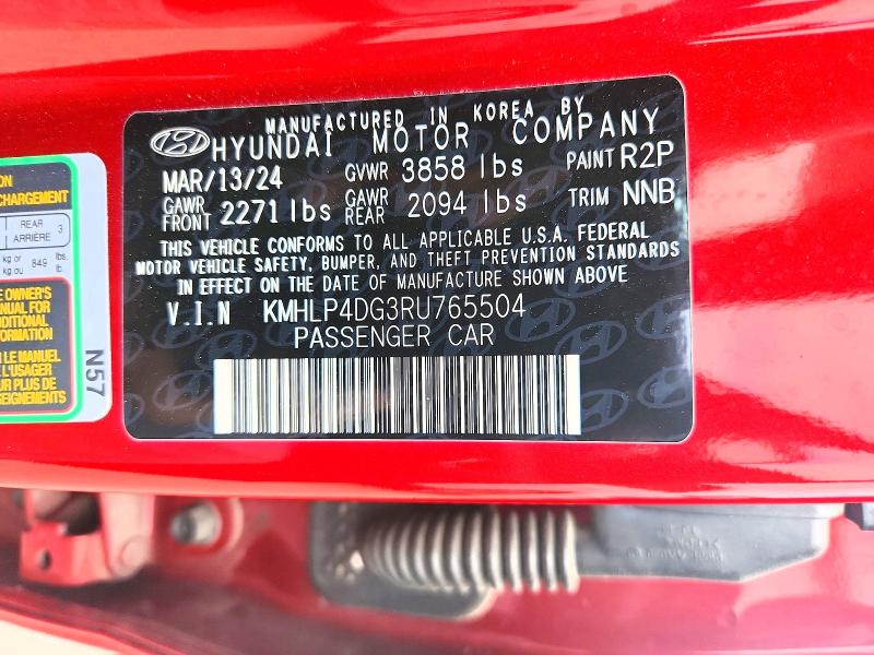 Продаж на аукціоні авто 2024 Hyundai Elantra, vin: KMHLP4DG3RU765504, номер лоту: 79227995