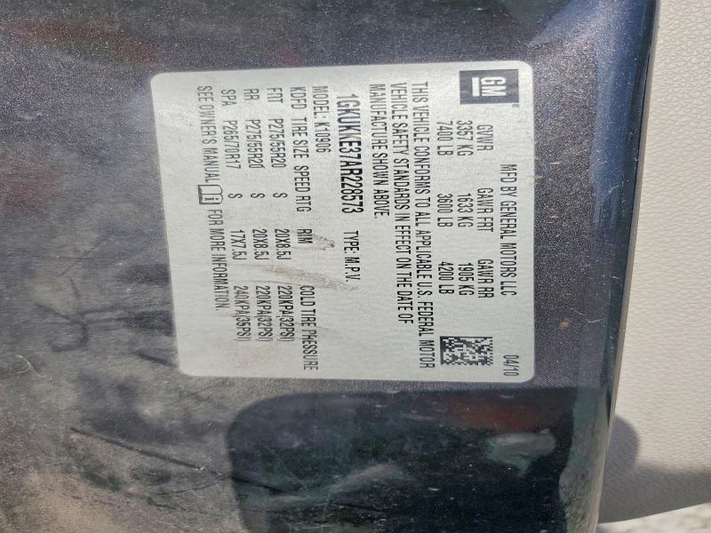 2010 Gmc Yukon Xl მანქანა იყიდება აუქციონზე, vin: 1GKUKKE37AR228573, აუქციონის ნომერი: 47952556