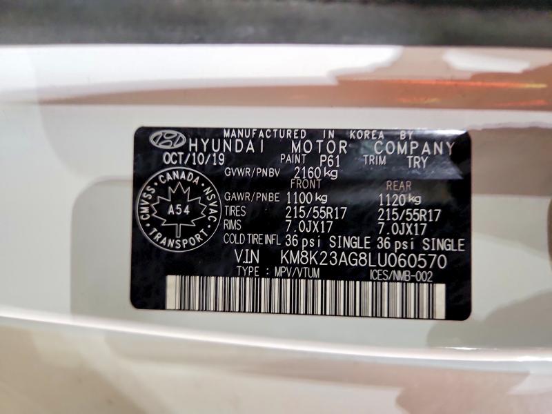 Продажа на аукционе авто 2020 Hyundai Kona, vin: KM8K23AG8LU060570, номер лота: 79579315