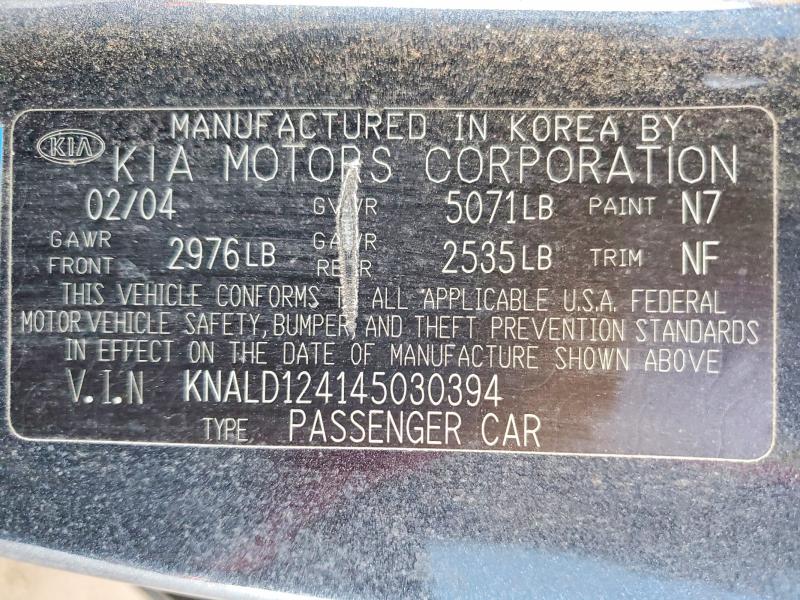 Продаж на аукціоні авто 2004 Kia Amanti, vin: KNALD124145030394, номер лоту: 79038445