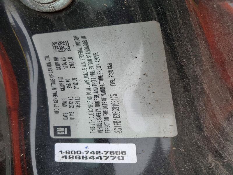 Продажа на аукционе авто 2012 Chevrolet Camaro, vin: 2G1FB1E36C9168175, номер лота: 79983455
