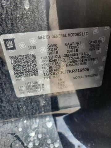 Auction sale of the 2019 Gmc Yukon, vin: 1GKS2CKJ7KR216506, lot number: 46314086