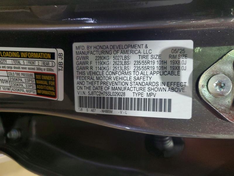 Aukcja sprzedaży 2025 Acura Rdx, vin: 5J8TC2H75SL029028, numer aukcji: 47913256