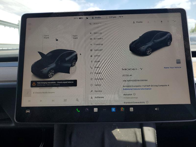 41918936 :رقم المزاد ، 7SAYGDED1RF090164 vin ، 2024 Tesla Model Y مزاد بيع