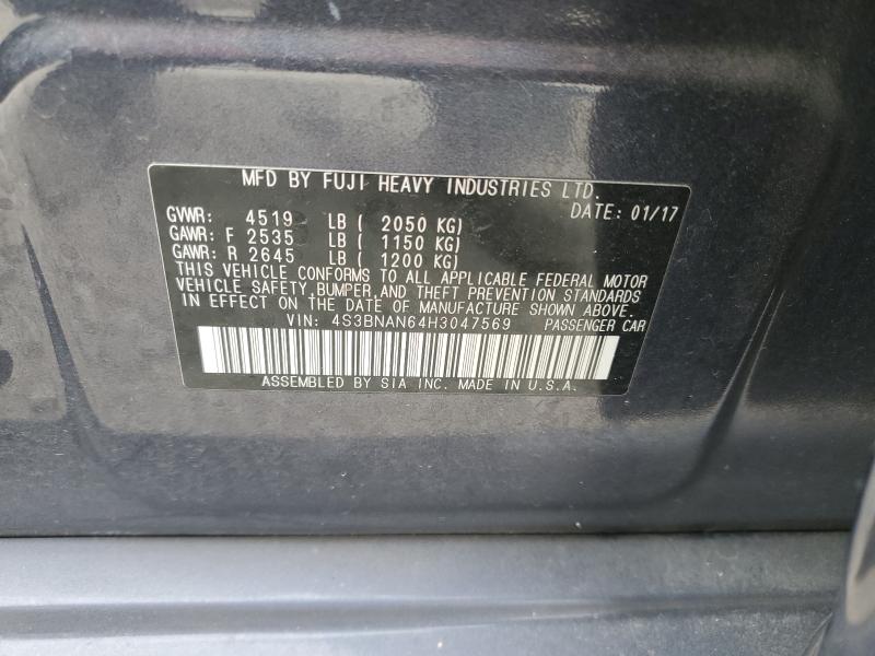 Aukcja sprzedaży 2017 Subaru Legacy, vin: 4S3BNAN64H3047569, numer aukcji: 47122296