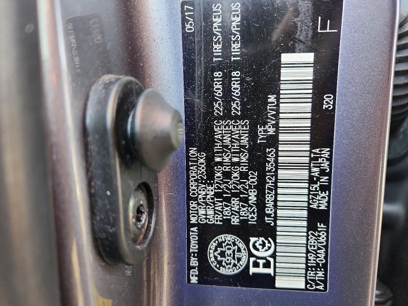 46540756 :رقم المزاد ، JTJBARBZ7H2135463 vin ، 2017 Lexus Nx 200t مزاد بيع