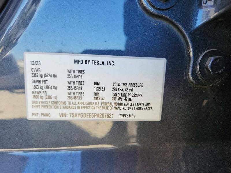 Aukcja sprzedaży 2023 Tesla Model Y, vin: 7SAYGDEE5PA207621, numer aukcji: 46658216