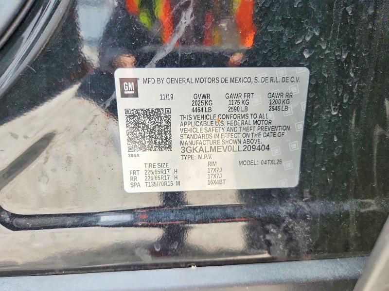 41747476 :رقم المزاد ، 3GKALMEV0LL209404 vin ، 2020 Gmc Terrain مزاد بيع