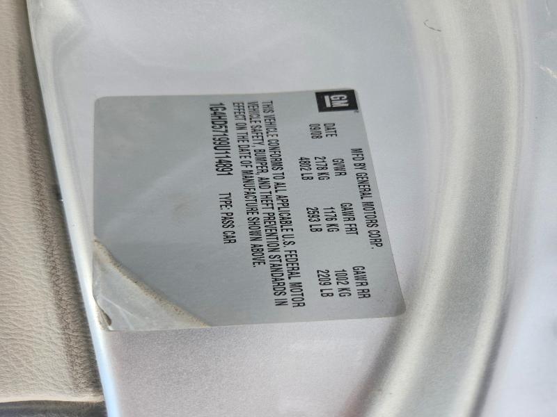 45848436 :رقم المزاد ، 1G4HD57199U114891 vin ، 2009 Buick Lucerne مزاد بيع