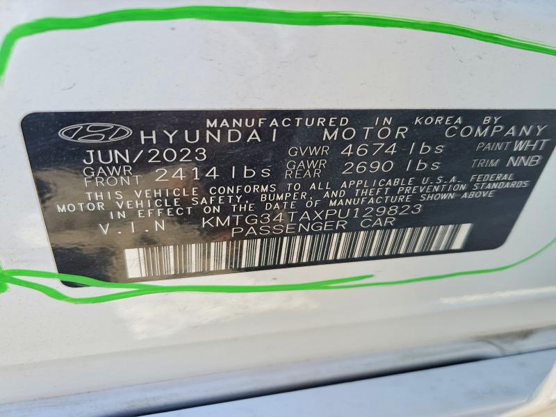 2023 Genesis G70 მანქანა იყიდება აუქციონზე, vin: KMTG34TAXPU129823, აუქციონის ნომერი: 46961346