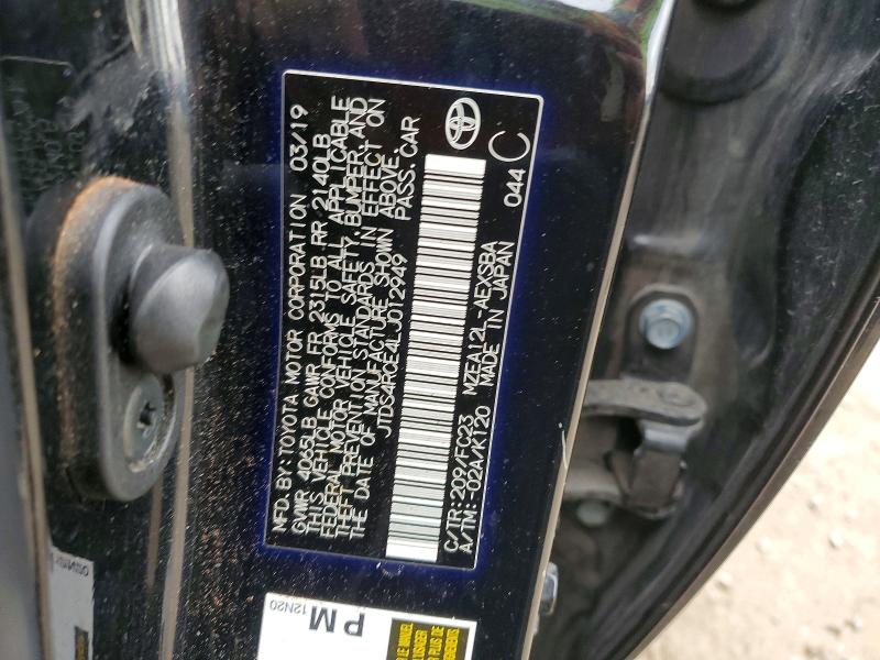 Продажа на аукционе авто 2020 Toyota Corolla, vin: JTDS4RCE4LJ012949, номер лота: 46801866