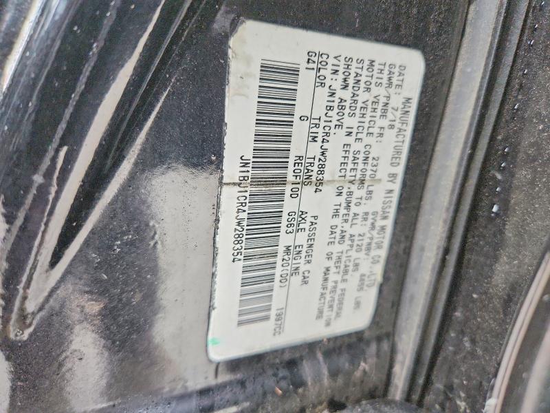 2018 Nissan Rogue Sport მანქანა იყიდება აუქციონზე, vin: JN1BJ1CR4JW288354, აუქციონის ნომერი: 41918986