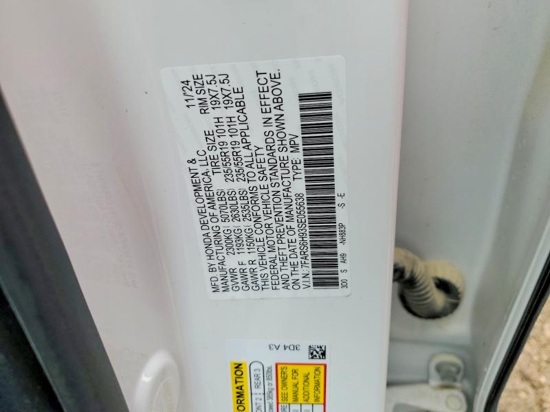 79635655 :رقم المزاد ، 7FARS6H93SE055638 vin ، 2025 Honda Cr-v مزاد بيع