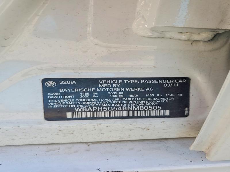 Продажа на аукционе авто 2011 Bmw 328i, vin: WBAPH5G54BNM80505, номер лота: 41840236